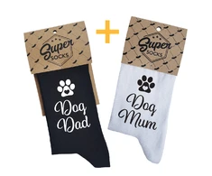 Kojinių komplektas porai "Dog Dad &amp; Mum"