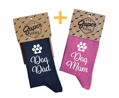 Kojinių komplektas porai "Dog Dad &amp; Mum"
