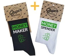 Kojinių komplektas porai "Money maker and spender"