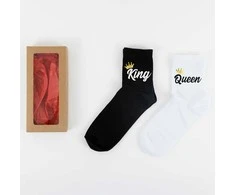 Kojinių rinkinys porai "King &amp; Queen"