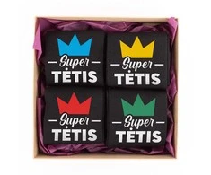 Kojinių rinkinys "Super Tėtis"