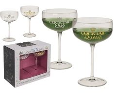 Kokteilinių taurių komplektas „Cocktail King &amp; Queen“
