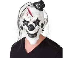 Lateksinė galvos kaukė "Psycho clown"