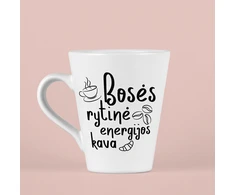 Latte puodelis "Bosės rytinė kava"