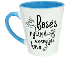 Latte puodelis "Bosės rytinė kava"