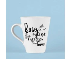 Latte puodelis "Boso rytinė kava"