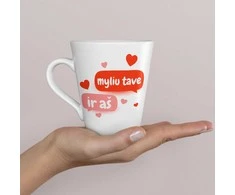 Latte puodelis "Myliu tave"
