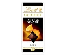 "LINDT EXCELLENCE" juodasis šokoladas su apelsinais, 100 g