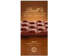 "LINDT" EXTRA CREAMY pieninis šokoladas, 80g