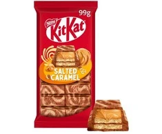 Lindt "KIT KAT" Pieninis šokoladas su sūrios karamelės įdaru, 99g