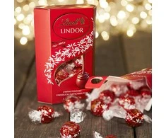 "LINDT LINDOR" pieninio šokolado rutuliukai, 200g