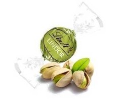LINDT LINDOR pistacijų skonio rutuliukai, 200g