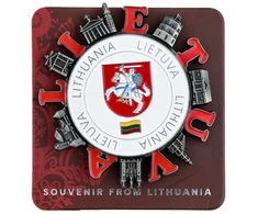 Magnetas "Lietuva" su besisukančia detale