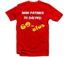 Marškinėliai "70 dalykų"