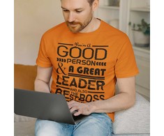 Marškinėliai "A Great Leader"