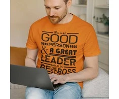Marškinėliai "A Great Leader"