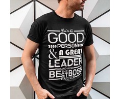 Marškinėliai "A Great Leader"