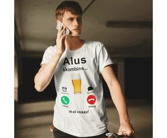 Marškinėliai "Alus skambina"