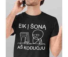 Marškinėliai "Aš koduoju"