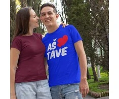 Marškinėliai "Aš myliu tave"
