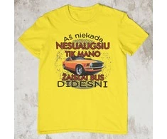 Marškinėliai "Aš niekada nesuaugsiu"