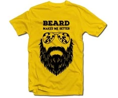 Marškinėliai "Beard makes me better"
