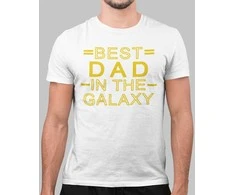 Marškinėliai "Best dad in the galaxy"