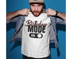 Marškinėliai "Birthday mode"