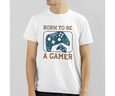 Marškinėliai "Born to be a gamer"