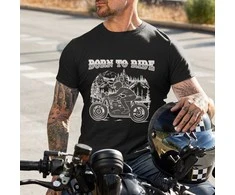 Marškinėliai "Born to ride"