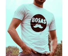 Marškinėliai "Bosas su ūsais"