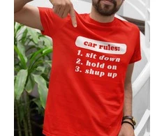 Marškinėliai "Car rules"