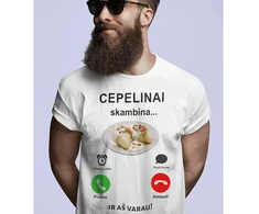 Marškinėliai "Cepelinai skambina"