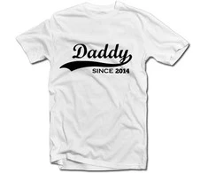 Marškinėliai "Daddy since" su Jūsų pasirinktais metais