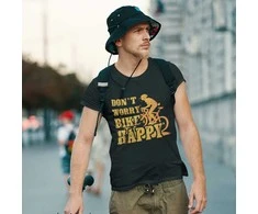 Marškinėliai "Don't worry bike happy"