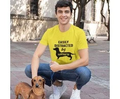 Marškinėliai "Easily distracted by wieners"