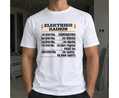 Marškinėliai "Elektriko kainos"