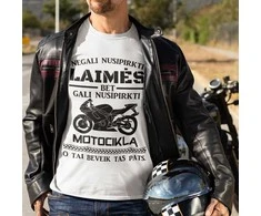 Marškinėliai "Galiu nusipirkti motociklą"