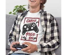 Marškinėliai "Gamer mode on"