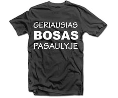 Marškinėliai "Geriausias bosas pasaulyje"
