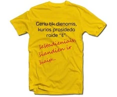 Marškinėliai "Geriu, bet labai retai"