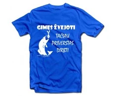 Marškinėliai "Gimęs žvejoti"