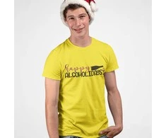 Marškinėliai "Happy alcoholidays"