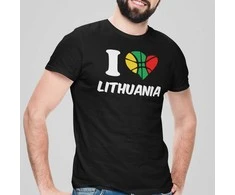 Marškinėliai "I love Lithuania"