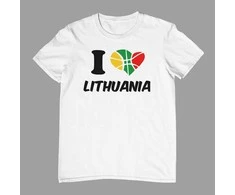 Marškinėliai "I love Lithuania"