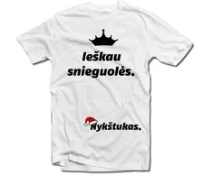 Marškinėliai "Ieškau snieguolės"