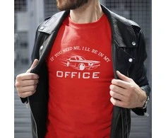 Marškinėliai "I'll be in my office"