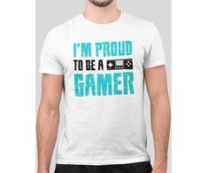 Marškinėliai "I'm proud to be a gamer"