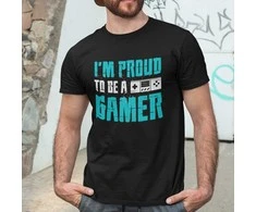 Marškinėliai "I'm proud to be a gamer"