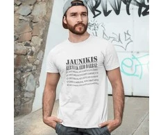 Marškinėliai "Jaunikio bernvakario darbai"